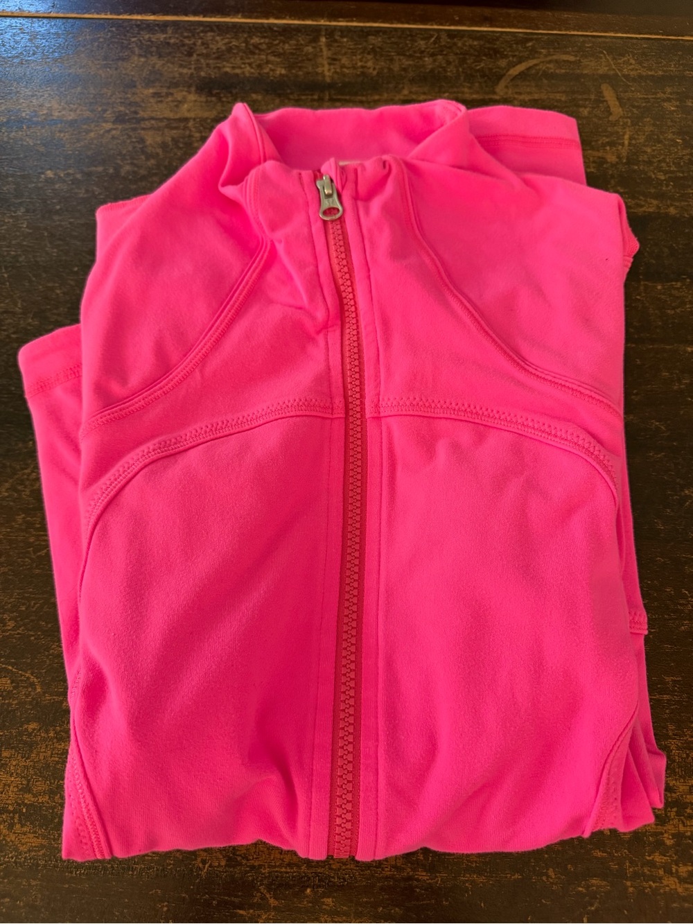Lululemon Fluorescent Pink Athletic Full Zip Jacket